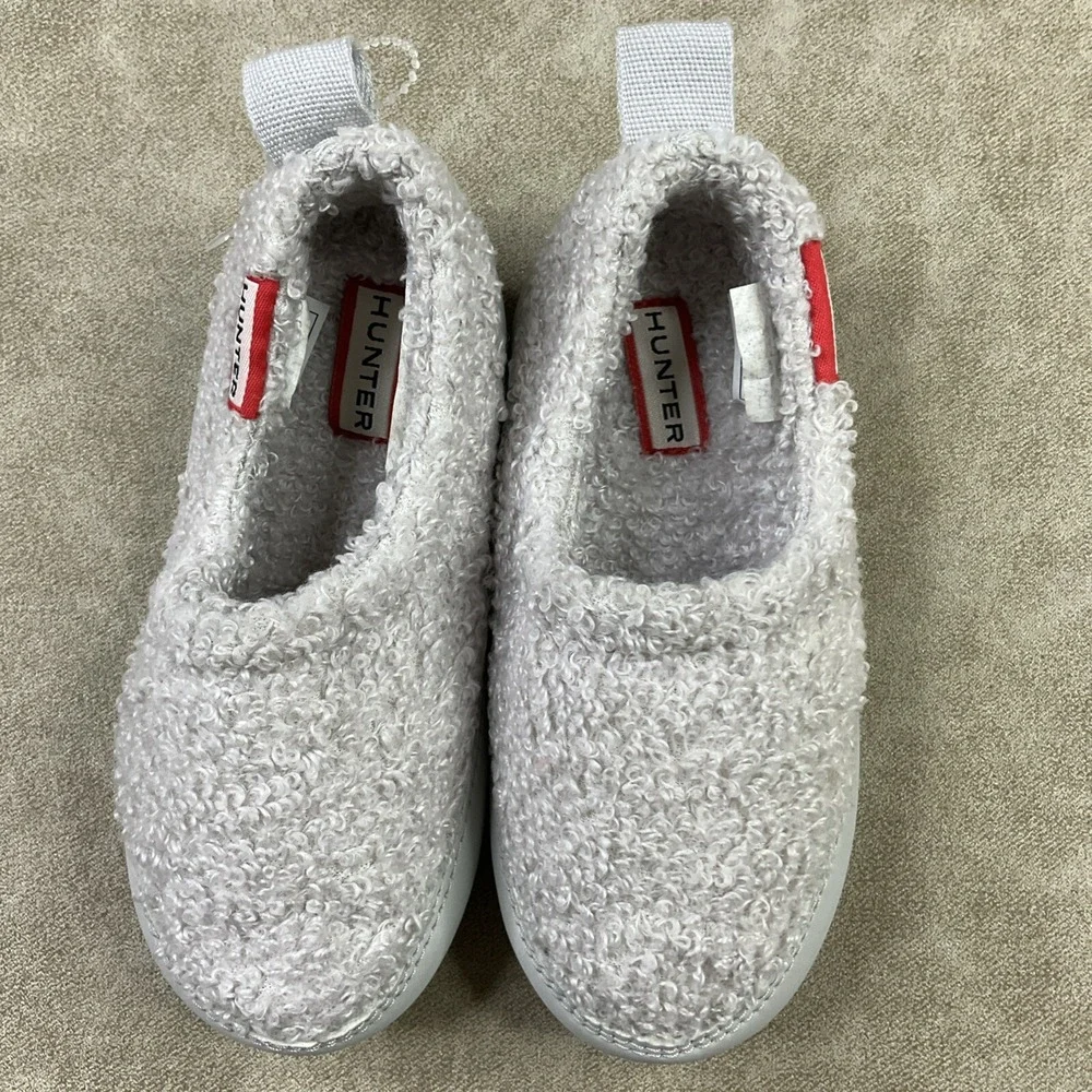 Hunter Slippers Sherpa Lined Shoes Toddler Kids Insulated Boys Sz 8 / Girls Sz 9
